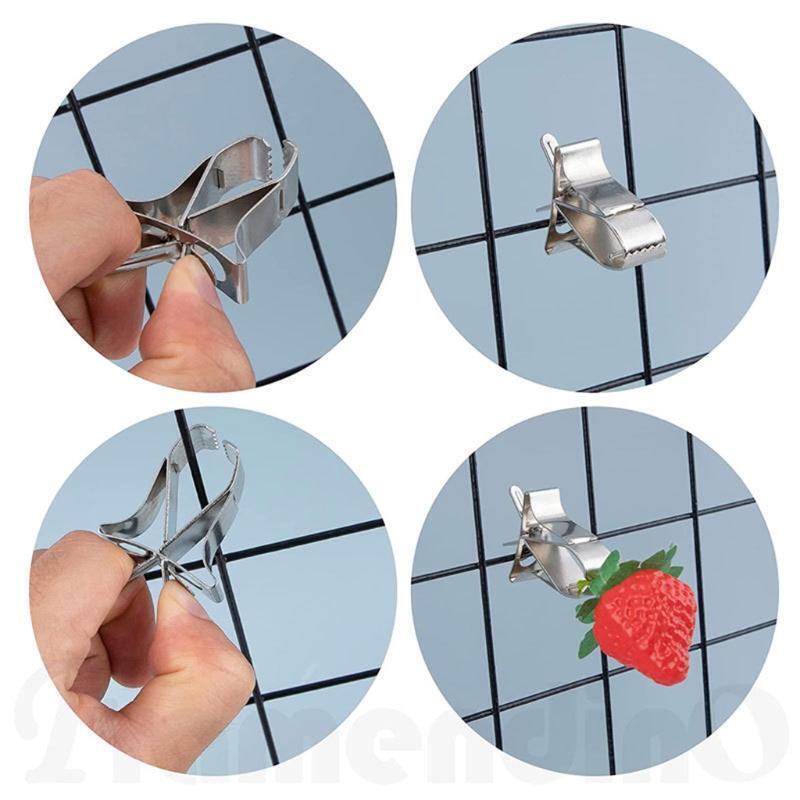 Bird Treat Holder Fruit/Vegetable Feeder Metal Clips Feeding Tool for Cage