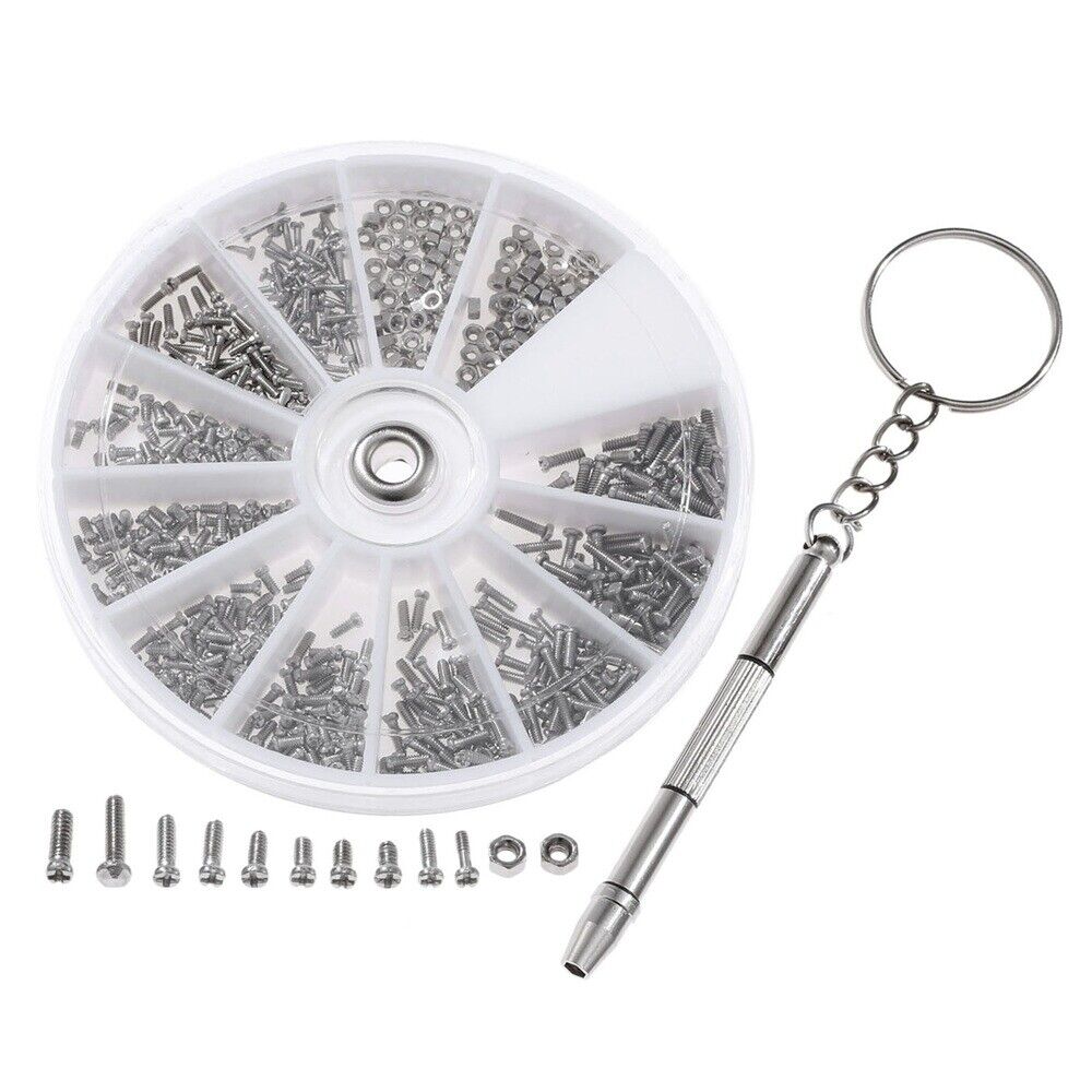 600PCS Small Screws Nuts Electronic Assortment Kit Multi-functional Screwdriver