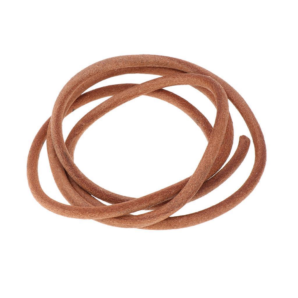 1m Round Leather Rope String Jewelry Findings Necklace Bracelets Thread 5mm