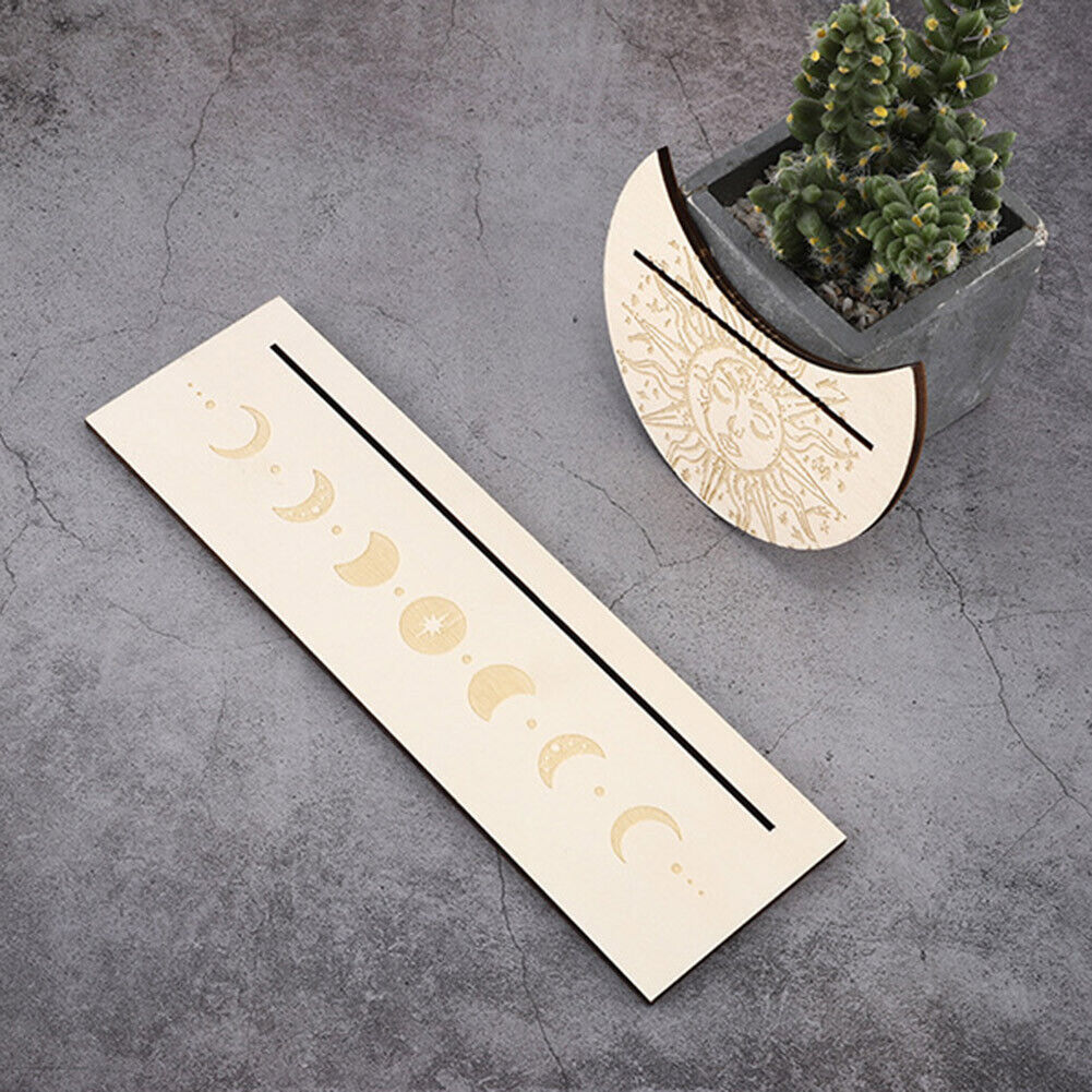 2pcs Wooden Card Stand Witch Divination Tools Altar Tarot Cards Holder (1)