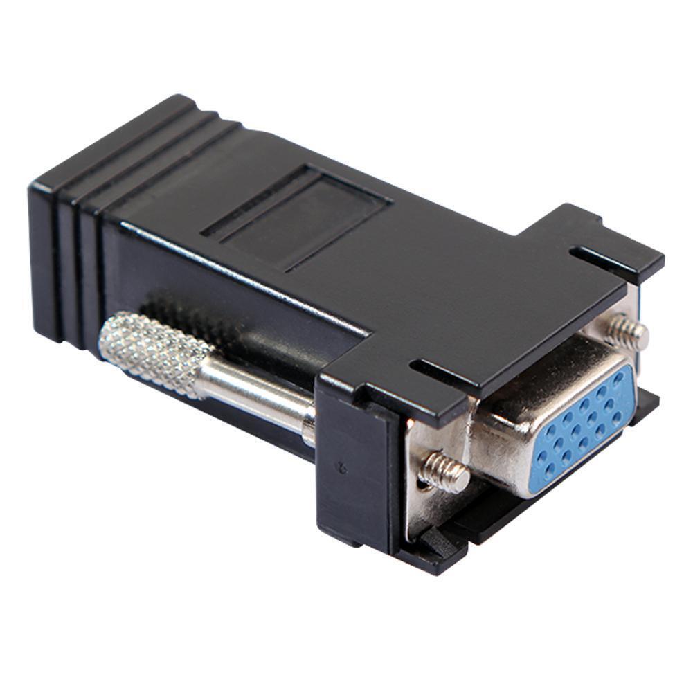 2pcs VGA Extender Female/Male to Lan Cat5e/6 RJ45 Ethernet Female Adapter