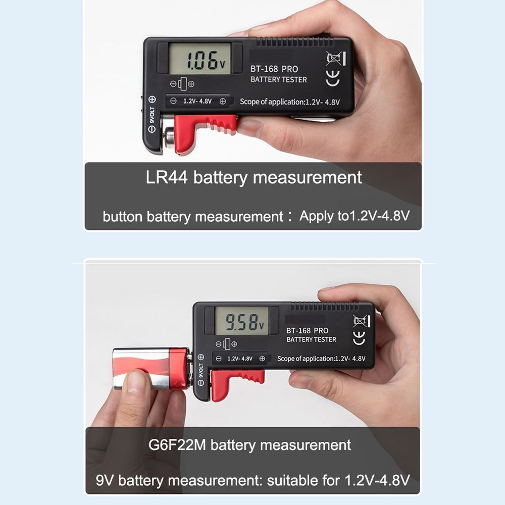 Indicator Electricity Measuring Instrument Voltage Checker Battery Volt Tester