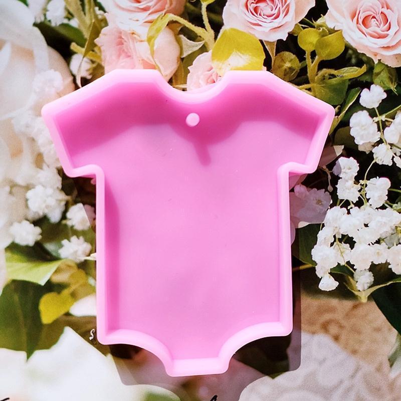 2Pcs Shirt Clothes Keychain Molds DIY Epoxy Craft Necklace Keychain Jewelry Mold