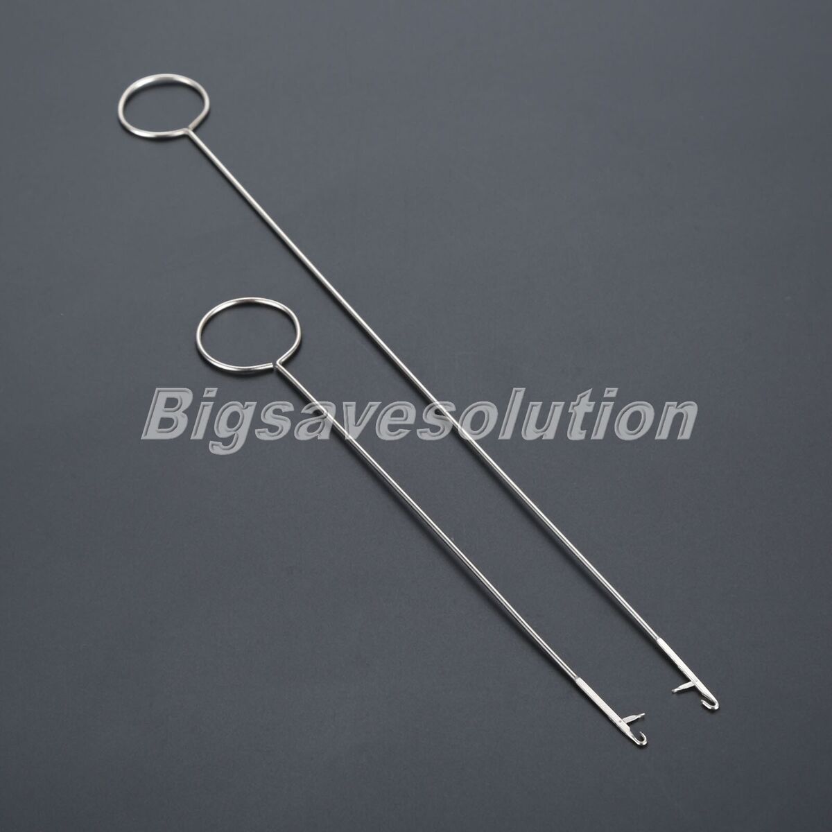 2Pcs/Set Stainless Steel Sewing Loop Turner Hoop 2 Sizes DIY Craft Tool Useful