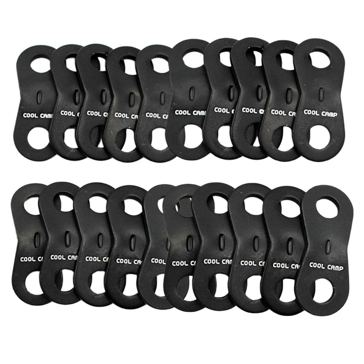 20Pieces Guy  Adjusters Tensioner for Camping Hiking Outdoor Activity