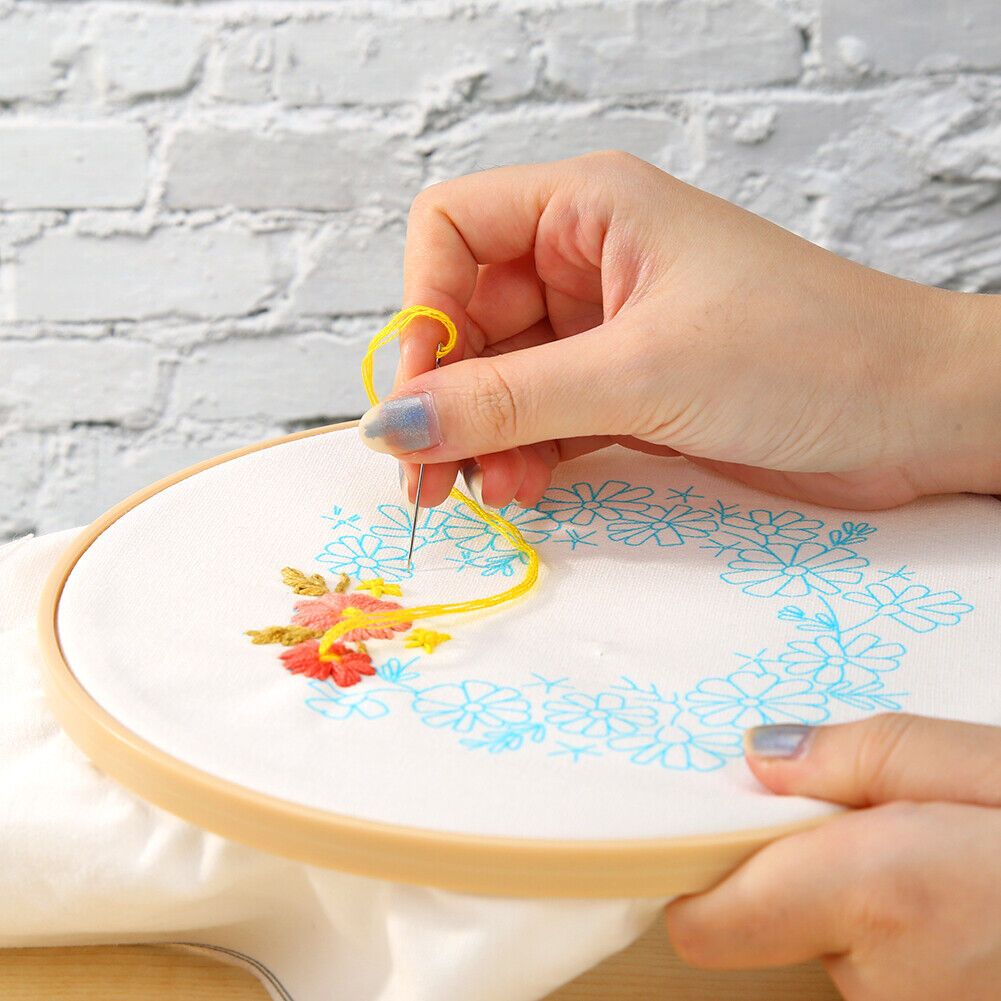 DIY Flowers Stamp Embroidery Craft Cross Stitch Kit Needlework (511217)