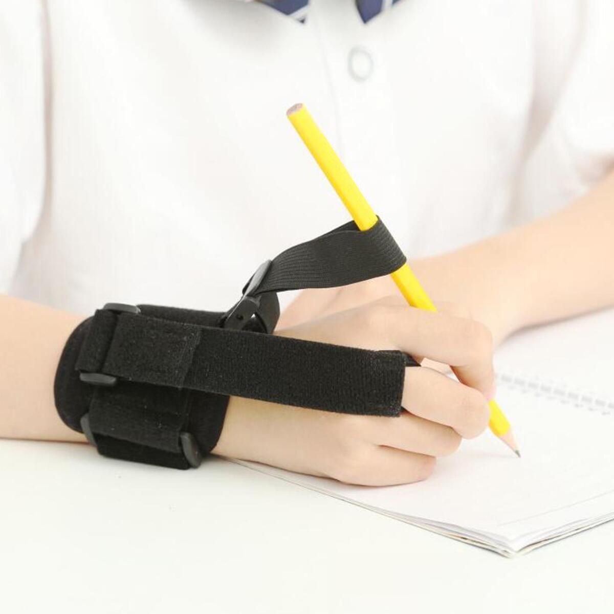 Anti Hook Wrist Pen Trainer, Hand Support Children's Pencil Grips Adjustable