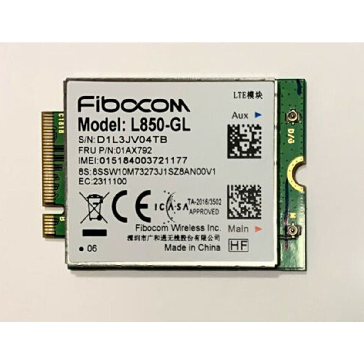 Built-in 4G Module Board for ThinkPad X280 X380 Yoga S1 4th Gen T580 T480 L580