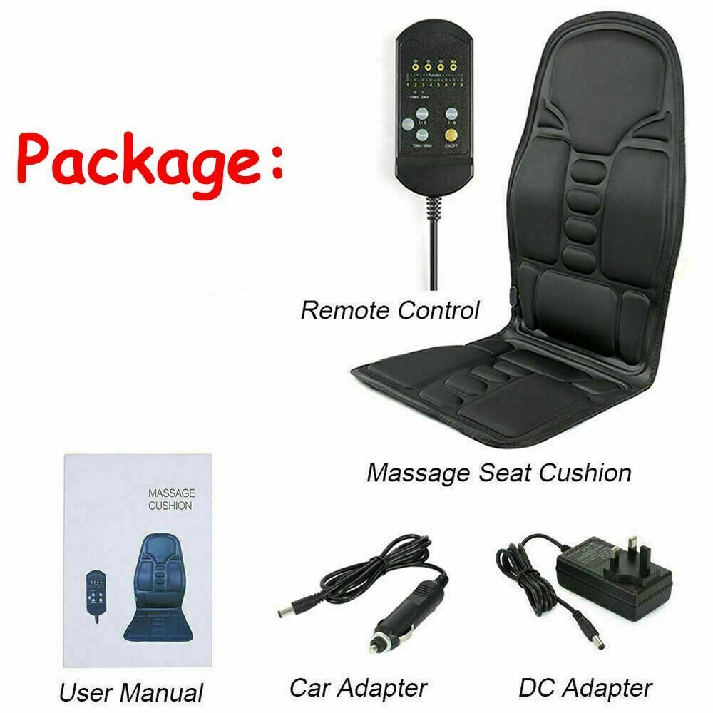 Relaxation Neck Mat Massager Massage Cushion Shiatsu Back Car Chair Seat Pad