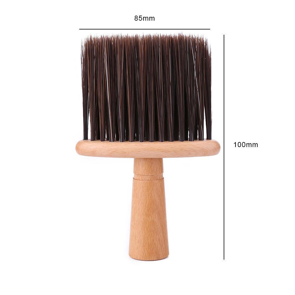 3pcs Neck Face  Brushes Barber Salon Cutting Hair Clean Hairbrush(Brown)