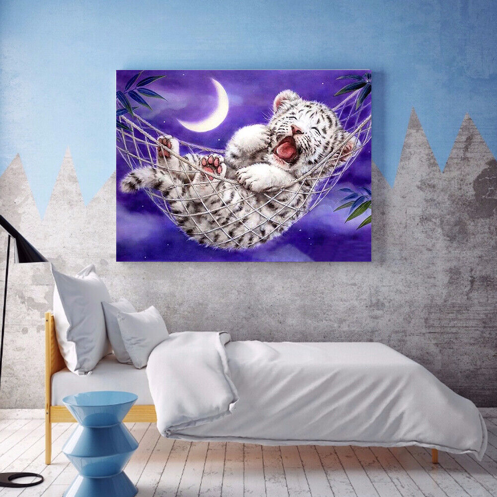 Full Round Drill Diamond Painting 5D DIY Little Tiger Rhinestone Picture
