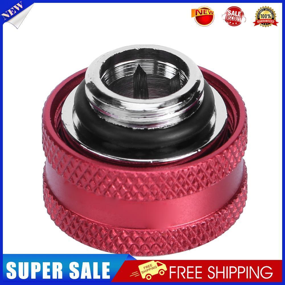 G1/4 Thread Rigid Tube 14mm Hard Tube Extender for PC Water Cooling(Red)