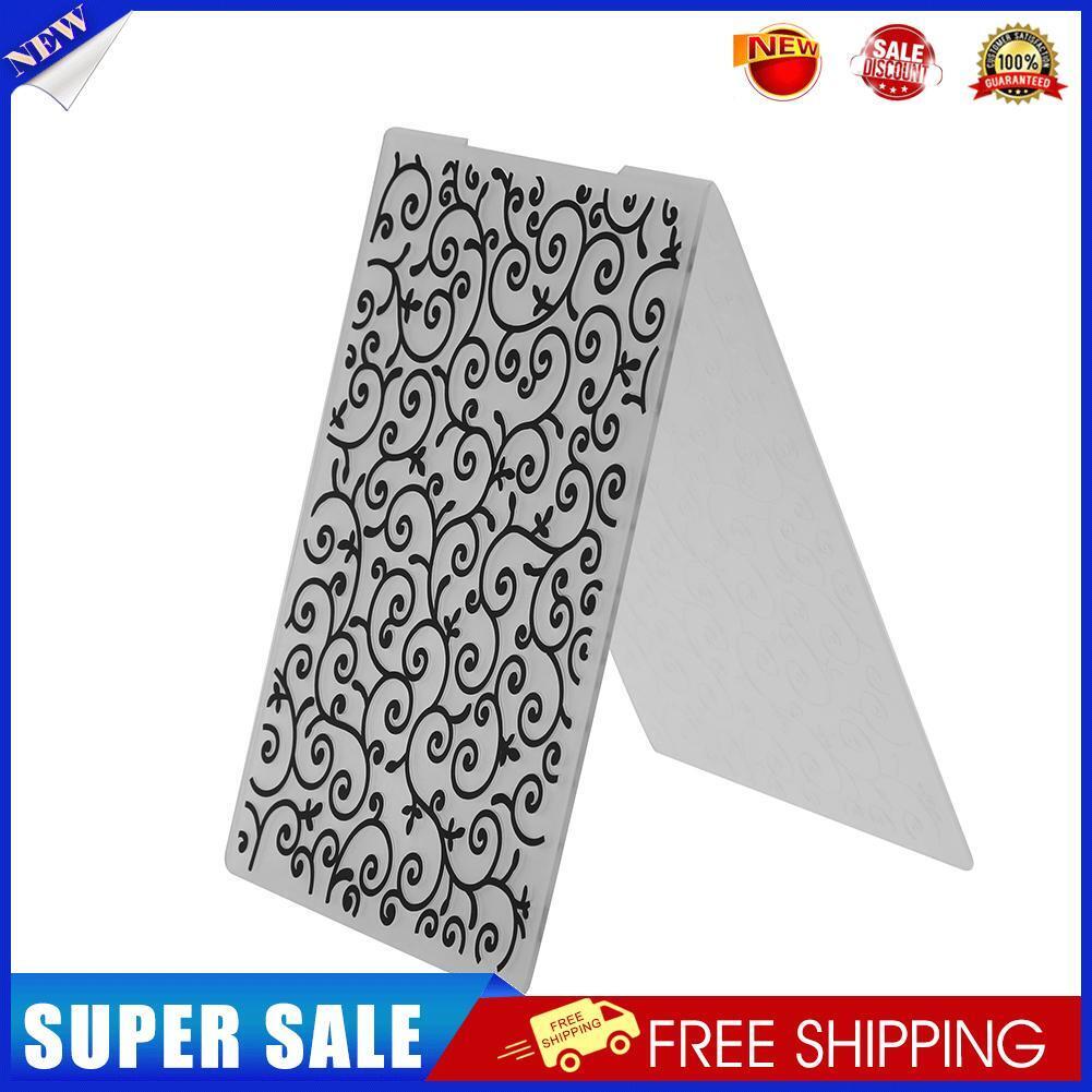 1pc Flower Vine Plastic Embossing Folder Template For Scrapbooking DIY