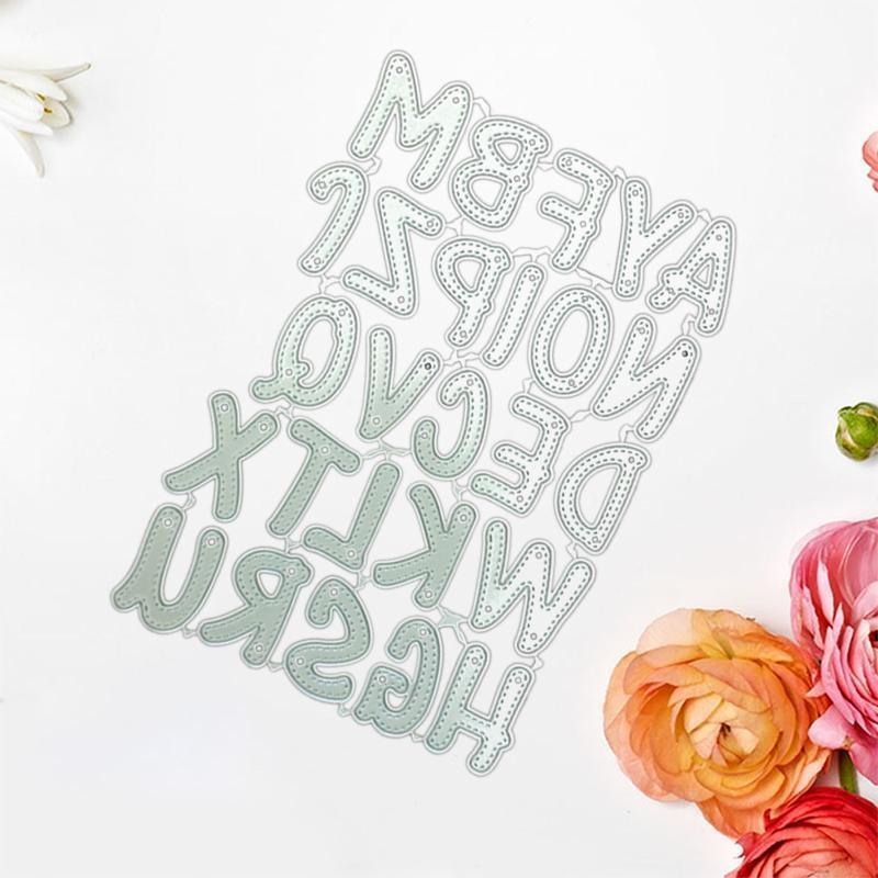 Letter Cutting Dies Alphabet Die Cuts for Greeting Card Making DIY Albums Crafts
