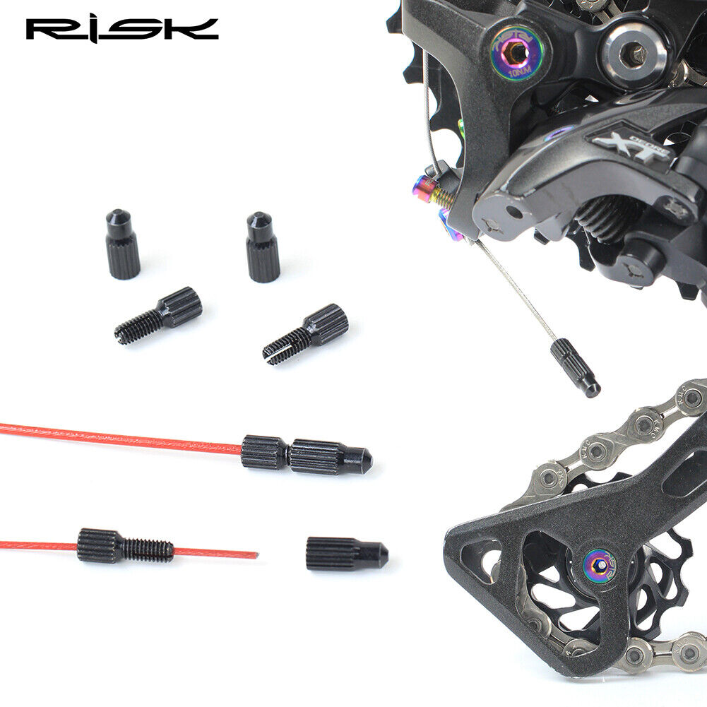 RISK 4pcs Bike Brake Line Caps Detachable Bicycle Shifter Brake Cable Cap