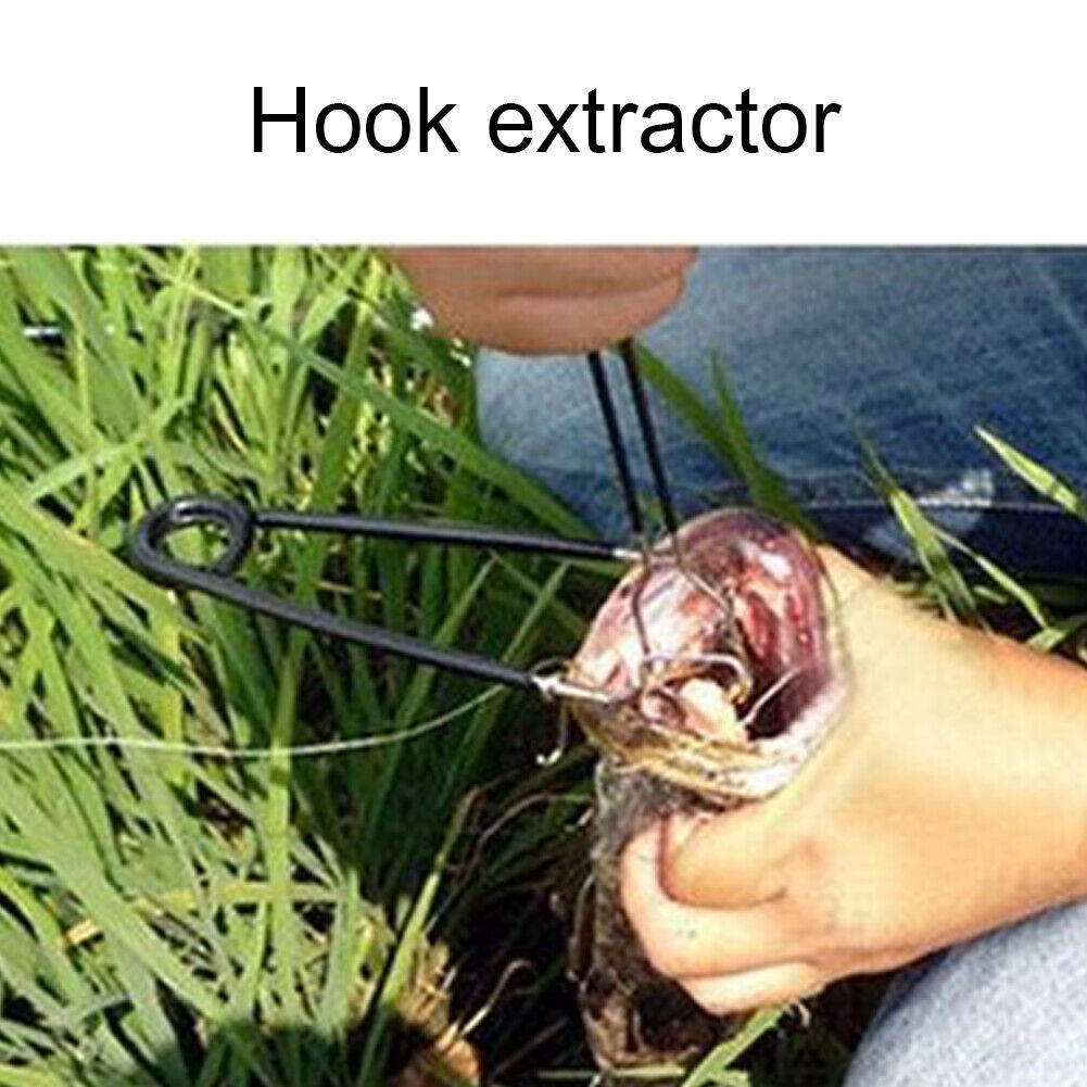 Portable Fish Mouth Opener + Jaw Spreader Hook Remove Kit Fishing Tackle