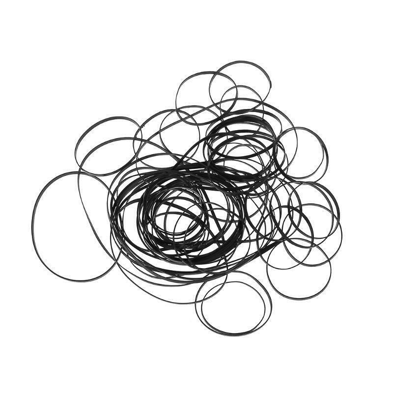 Replacement Turntable Belt Rubber Flat Drive Belt for Record Player Walkman DVD