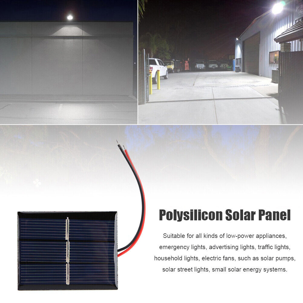1.5V Solar Panel with Wire Mini Solar System DIY for Battery Charger (2pcs)