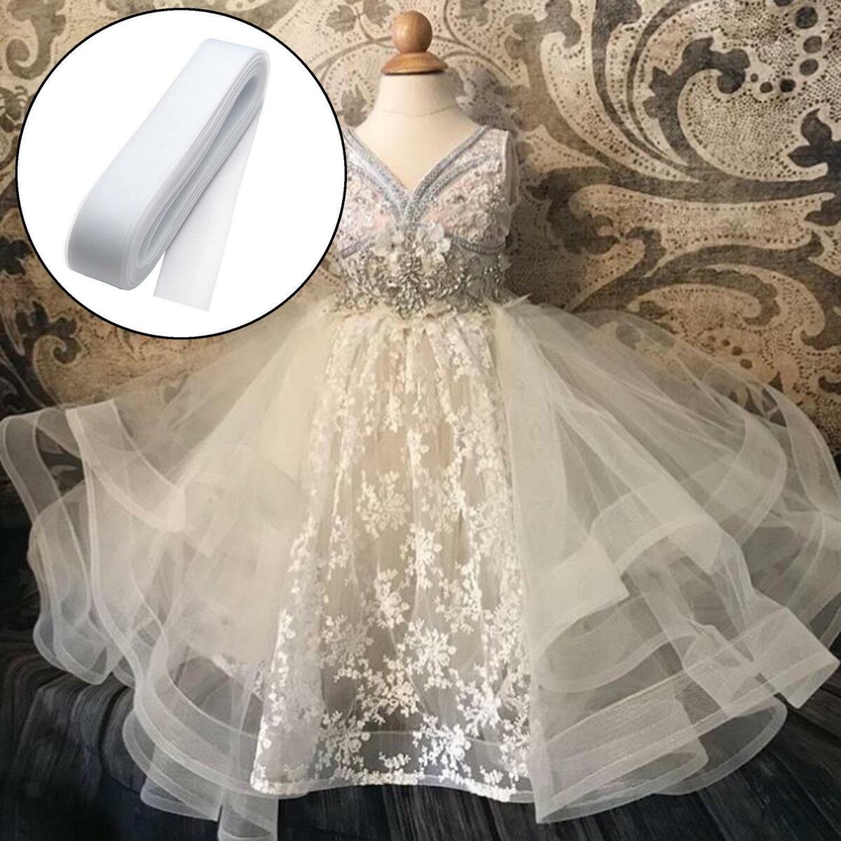 2 PIeces Polyester Boning Sewing Wedding Dress Dance Gowns Dress Accessories