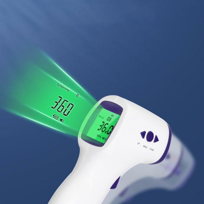 Three-color Backlight Forehead Thermometer Non-contacting Body Temperature Tool