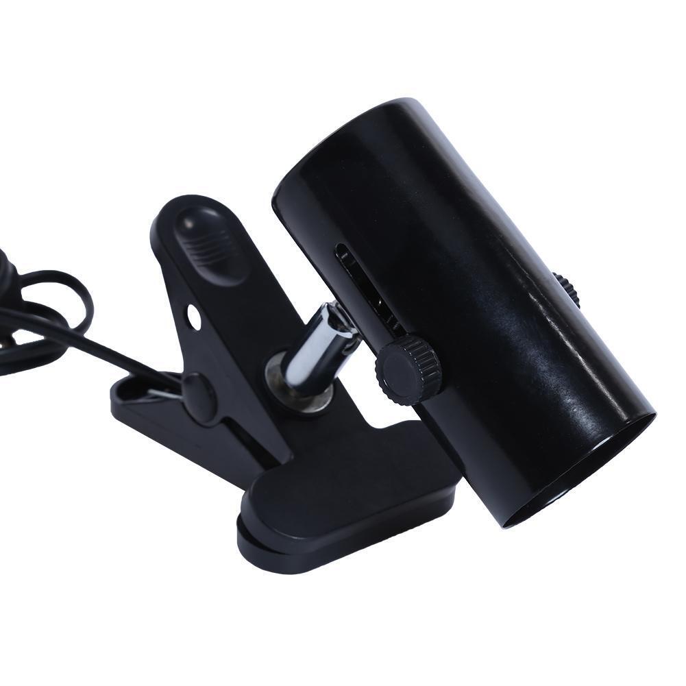 300W Metal Ceramic Heat UV UVB Lamp Light Holder Clamp Brooder Reptile US