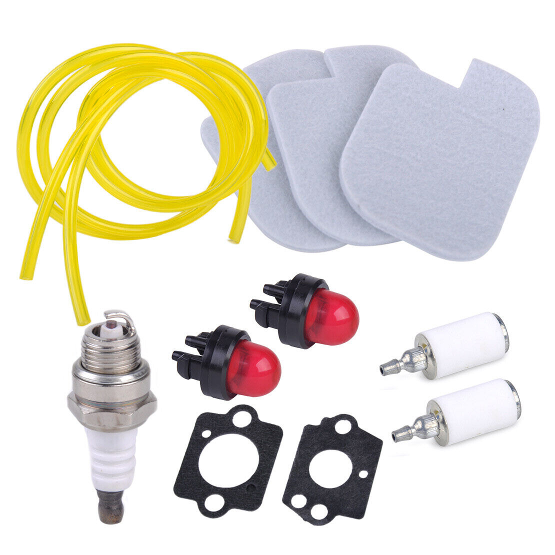 Air Filter Fuel Primer Bulb Gasket Spark Plug 530069247 fit for Poulan P3314 Li