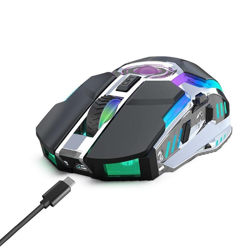Rechargeable 2.4G Wireless Gaming Mice with 2400 DPI Cursor PC Gaming Mice