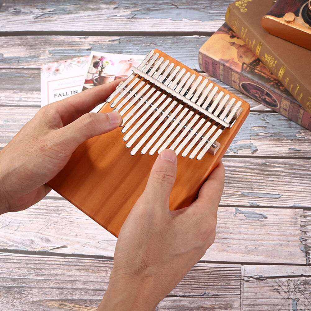Pine Wood Kalimba Percussion Musical Instrument 17 Keys Thumb Piano (B)