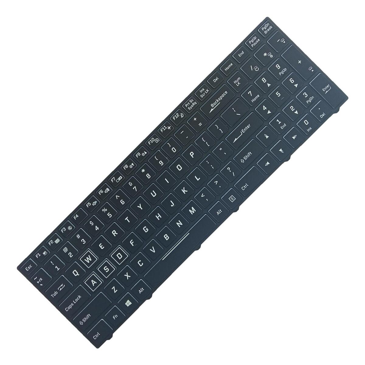 Laptop Keyboard, RGB Backlit English US for N850 N950 6-80-N85H3-191-1 ,Black