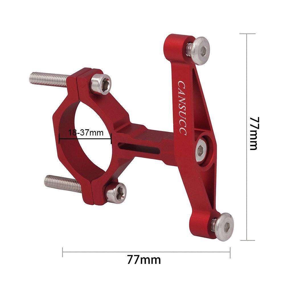 CANSUCC MTB Bike Water Bottle Cage Adapter Kettle Holder Clamp Rack (Red)