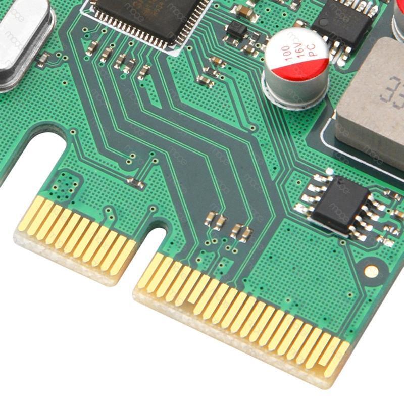 2 Ports USB 3.1 Super Fast 10Gbps PCI Express (PCIe) Expansion Card for Windows
