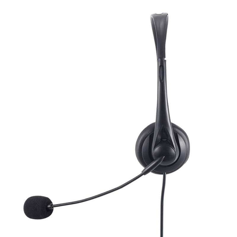 Adjustable Headset with Noise Reduction Microphone For Computers Laptop PC