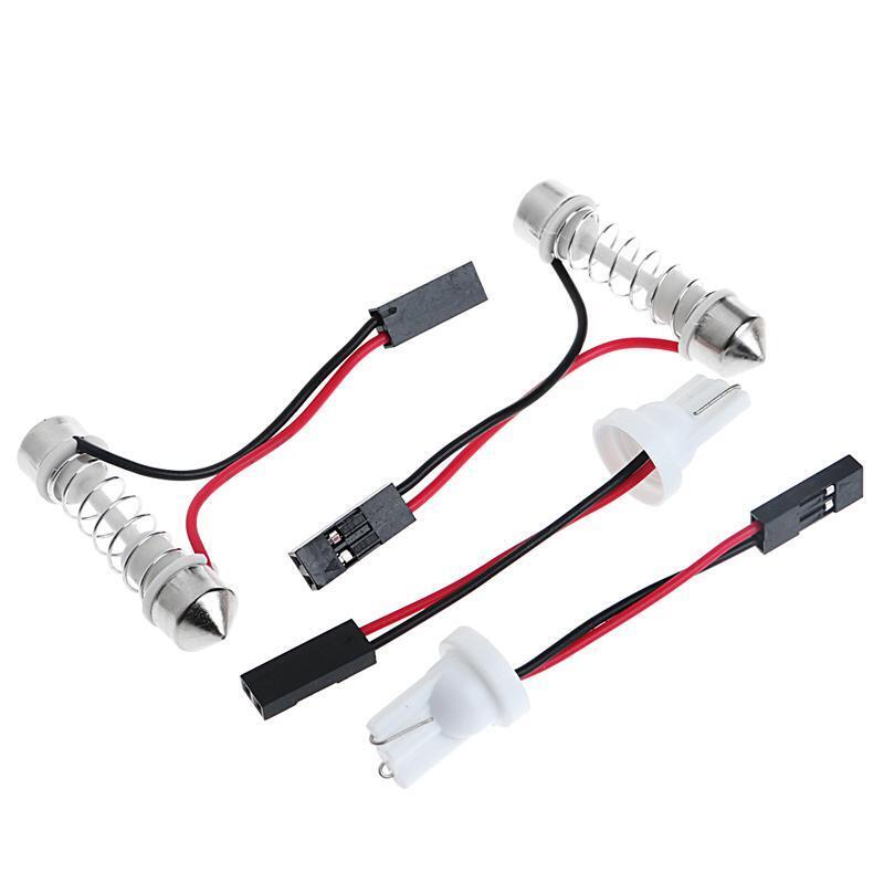 2 x T10 36SMD Car RGB Festoon Dome Reading Light Atmosphere Lamp Remote Control