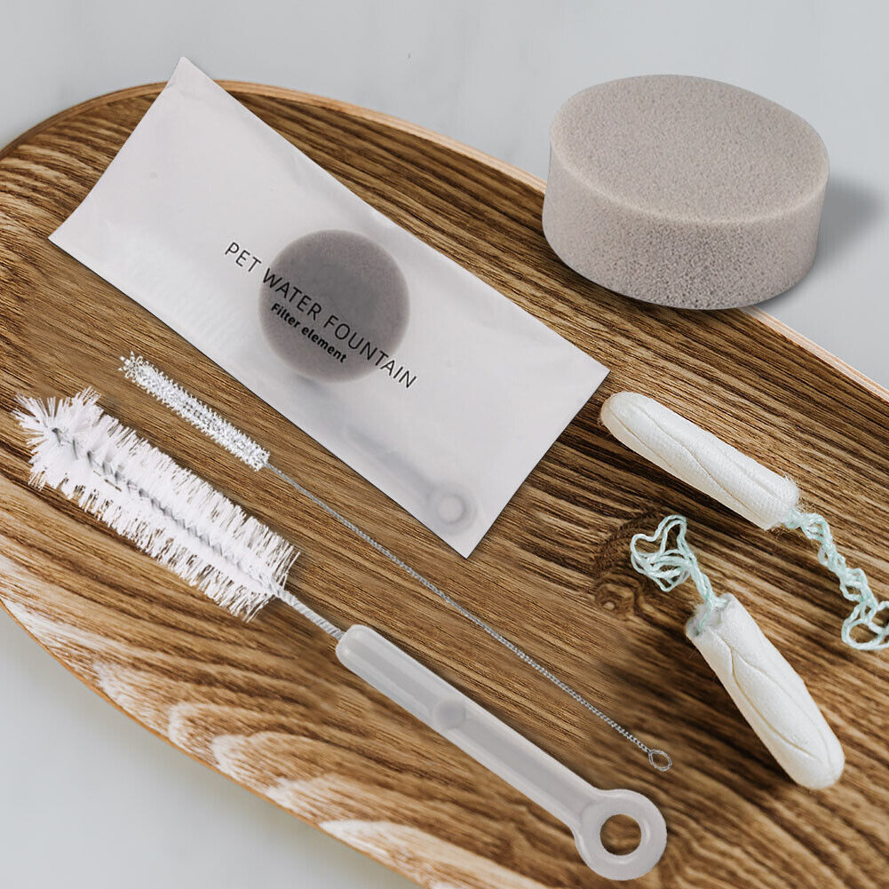 Pet Cleaning Brush Sponge Set Portable Dog Drinking Fountain Bottle Cleaner