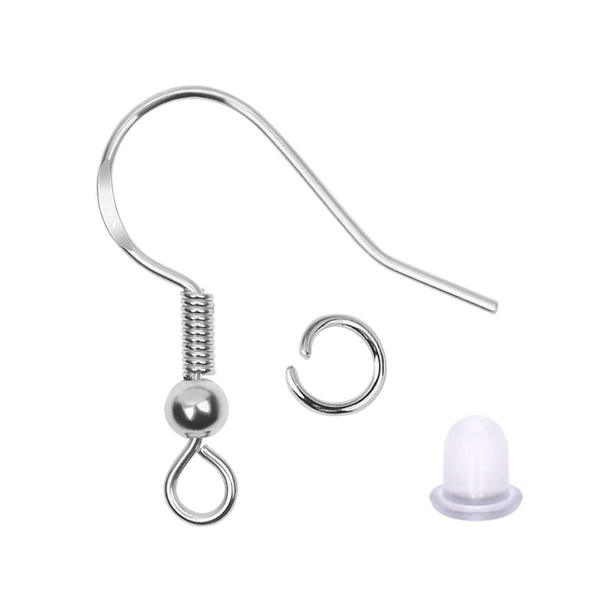 Earrings Hooks Set Jump Rings 150Pieces  Earring Backs Handmade