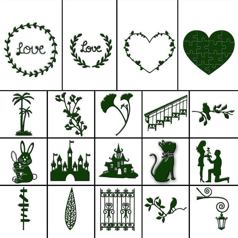 Door Cutting Dies Stencil DIY Scrapbooking Embossing Album Paper Card Craft Gift