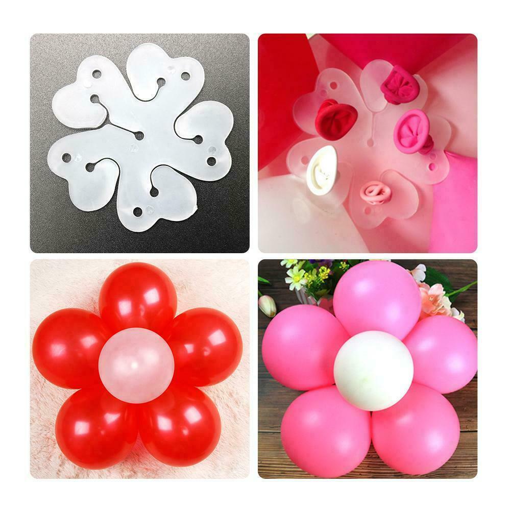 10PCS 5 In 1 Balloon Clips Shaped Tie Holder Sealing Air Filled Party Decor