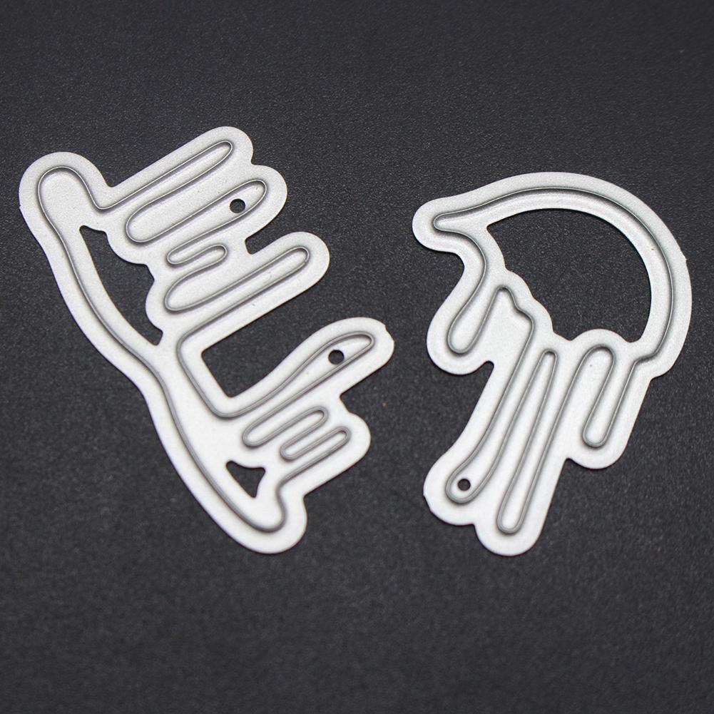 2pcs Drops of Blood Metal Cutting Dies Stencil Embossing Scrapbook Craft