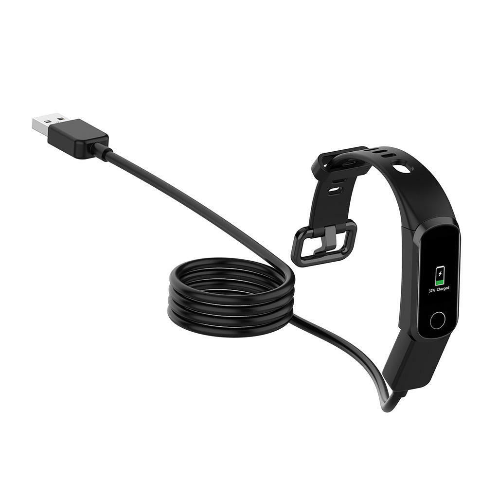 100cm Black USB Watch Charging Cable Kit for  Bracelet 4 Universal