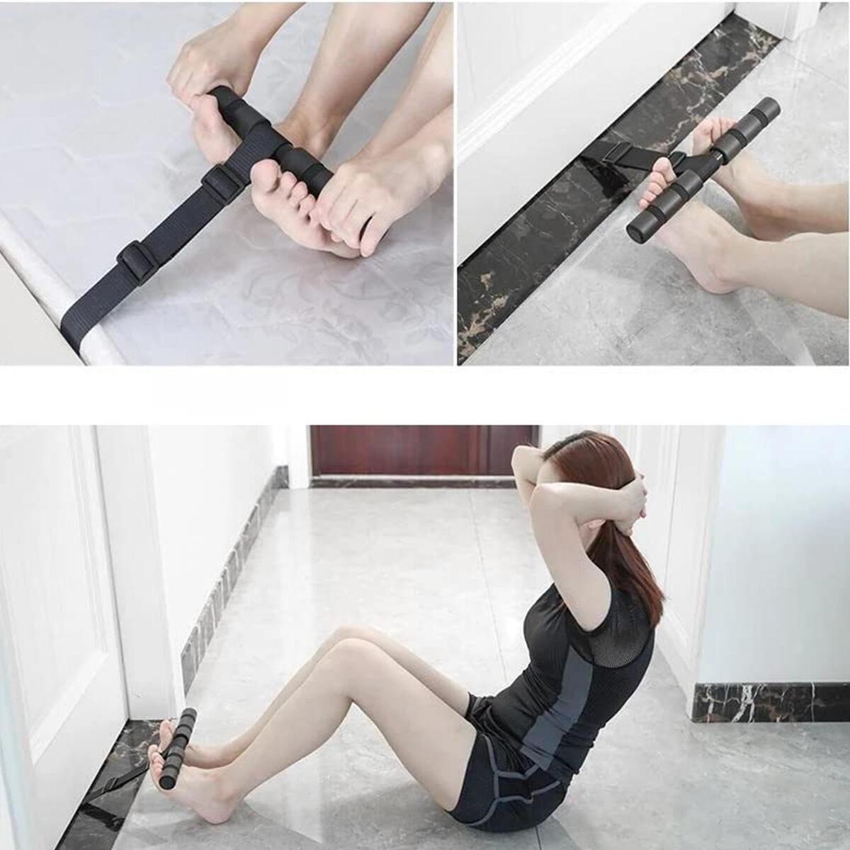 Nordic Hamstring Curl Strap Padded Ankle Bar for Abdominal Fitness Gym Squat
