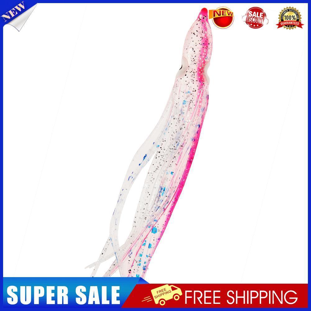 4g/12cm Soft Octopus Fishing Lure Hollow Squid Skirt Bait Fishing Tackle