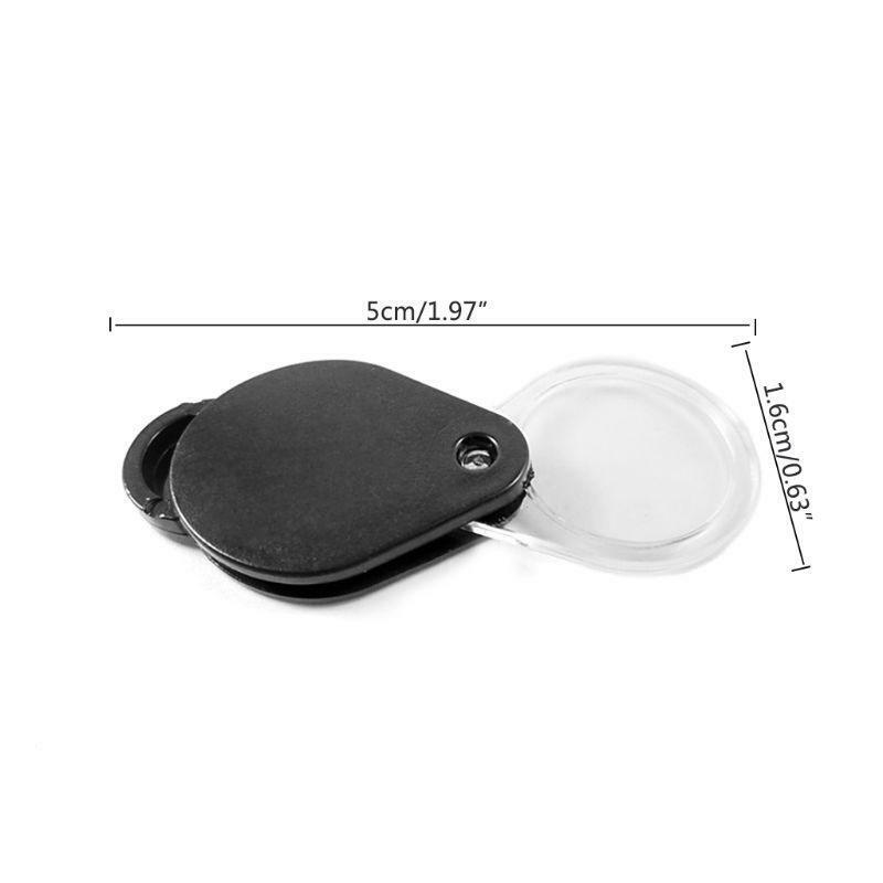 Mini Plastic Handheld Magnifying Glasses Jewelry Loupes for Jewelry Gems Watches