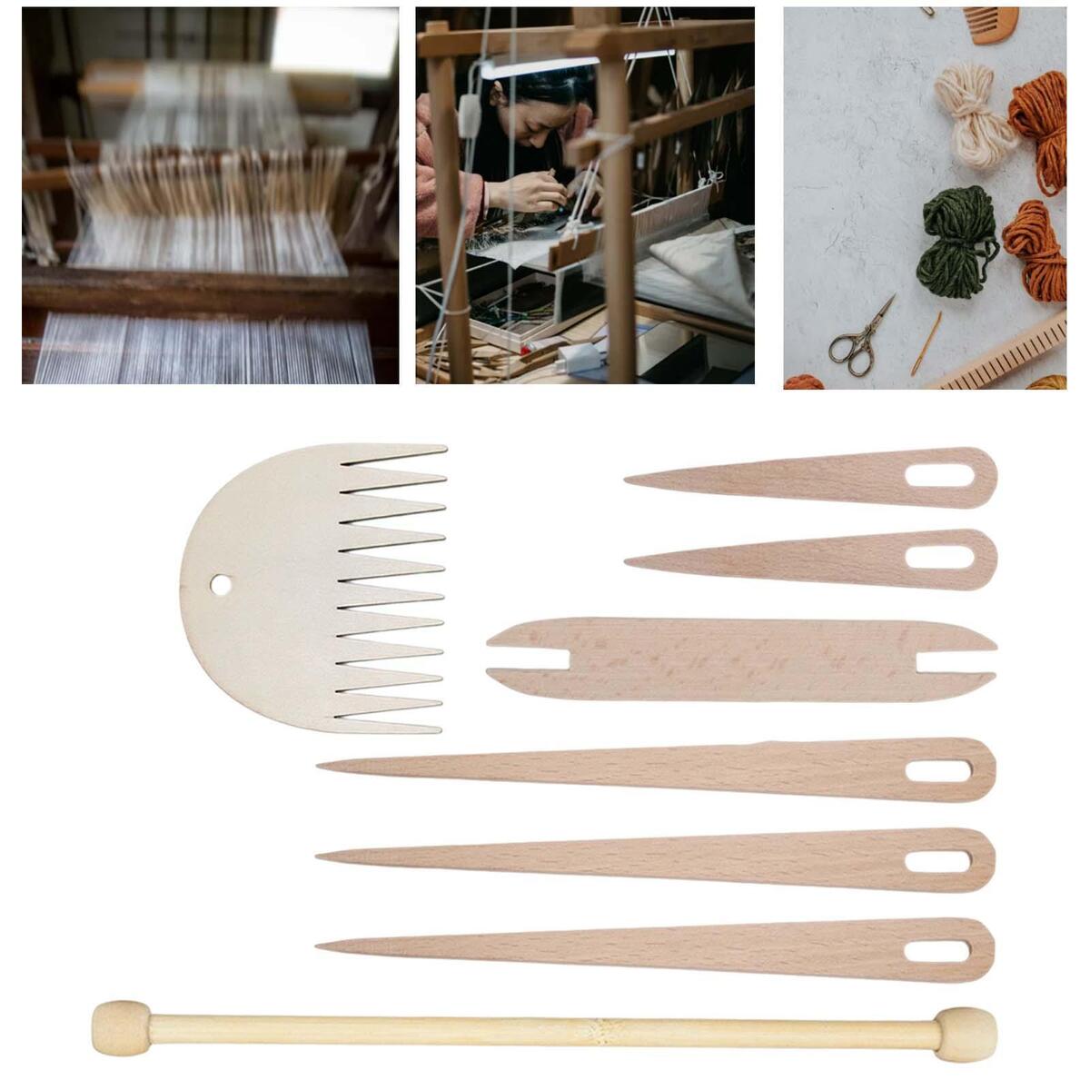 8Pcs Weaving Tools DIY Tool  Loom Stick  for Knitting Tapestry