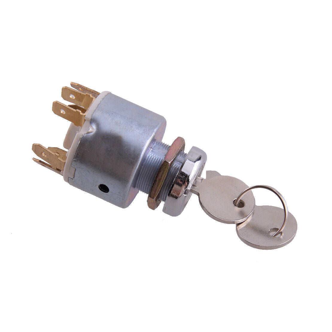 Ignition Starter Switch w/ 2 Keys For Car Tractor Trailer Boat Motorcycle