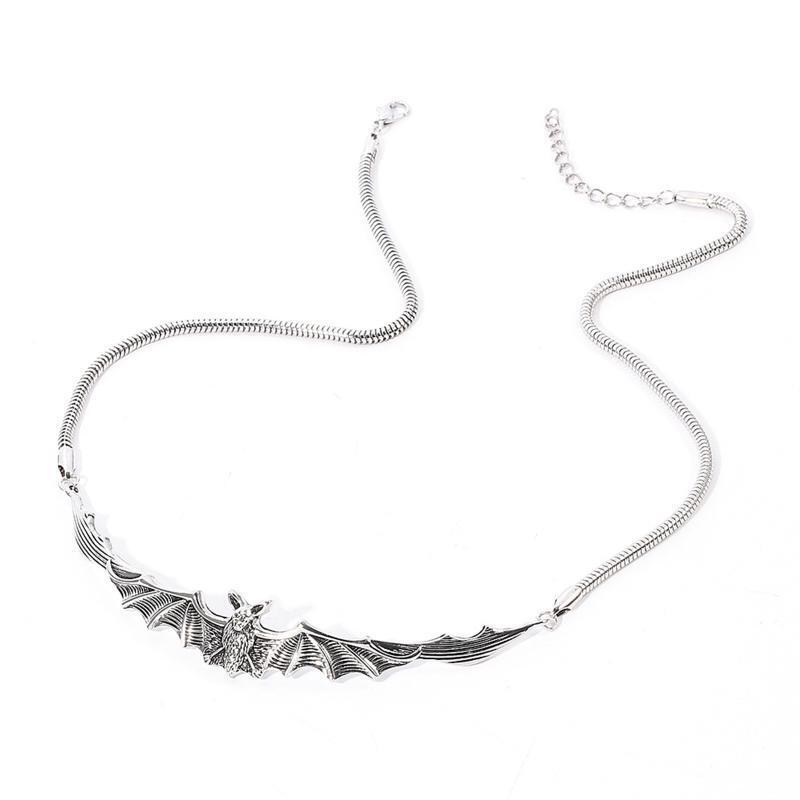 Exquisite Bat Choker Necklace Women Hip-hop Gothic Punk Style Clavicle Chain