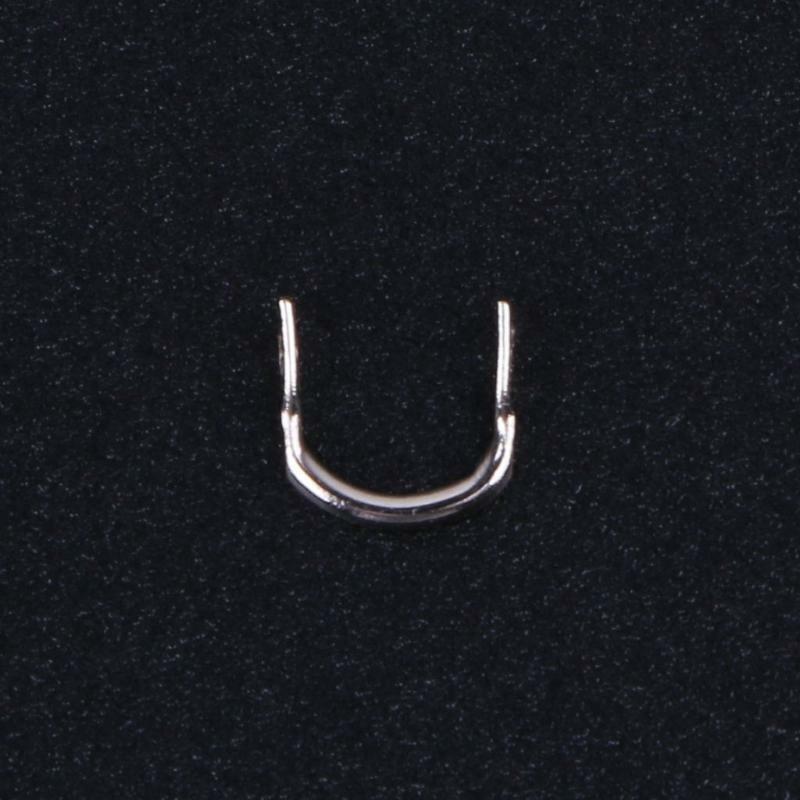 100pcs Fishing U Shaped Ring Baits Lure Tool Stainless Steel Accessories Tackle