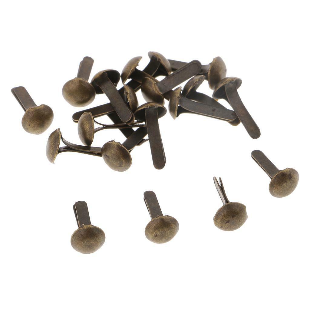 600x Bulk Iron Brads Decorative Paper Fasteners Scrapbooks Album Decorations