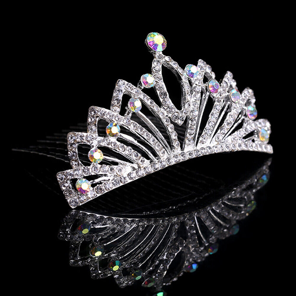 Baby Girl Princess Crown Headband Crystal Headdress Tiara Wedding Headwear