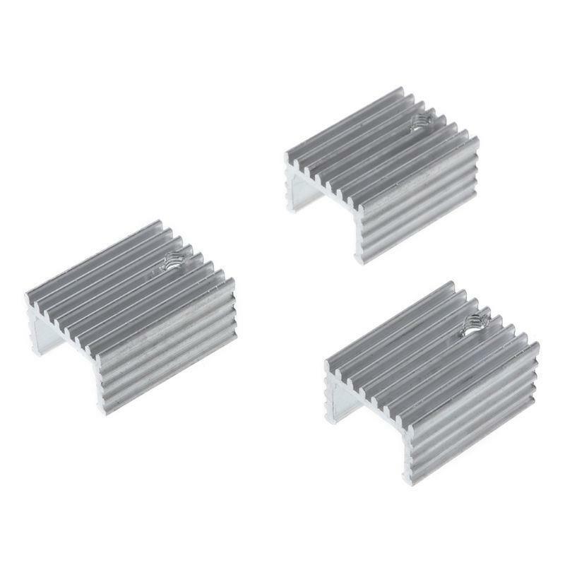10Set TO-220 Cooling Radiator Aluminum Sheet Heatsink Transistor Heat Sink Pads
