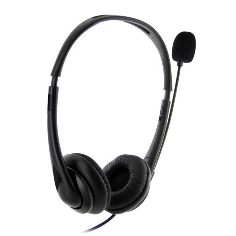 USB Wired Line Control Noise Reduction MIC Headphone for Online Call Center